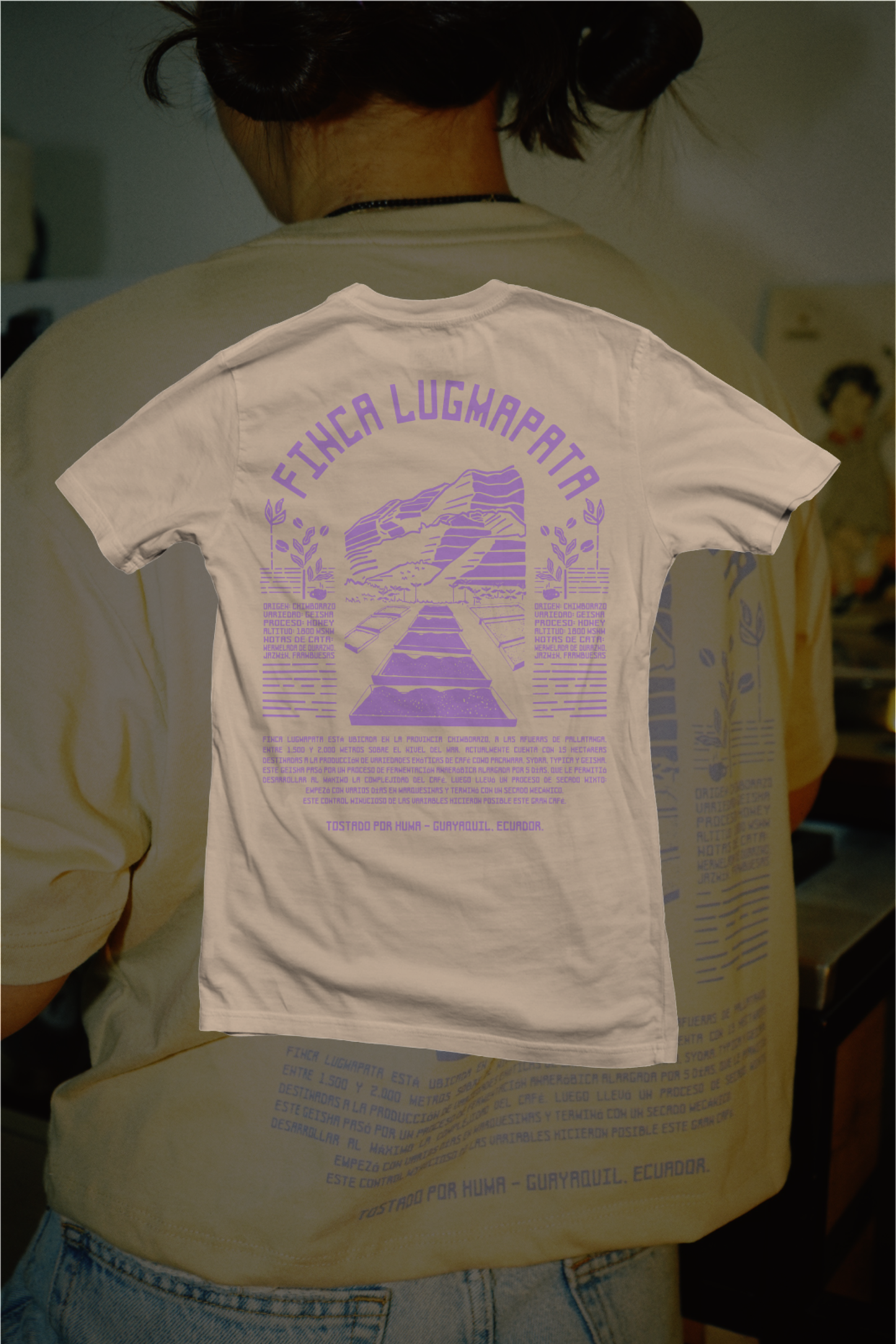 "Finca Lugmapata" Camisetas de caficultores del Ecuador